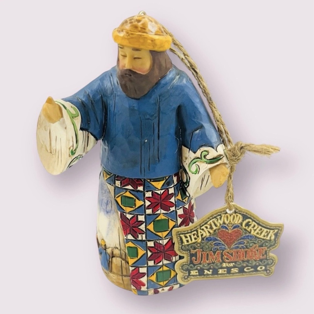 Jim Shore Nativity Joseph Hanging Christmas Holiday Decor Ornament Sculpture